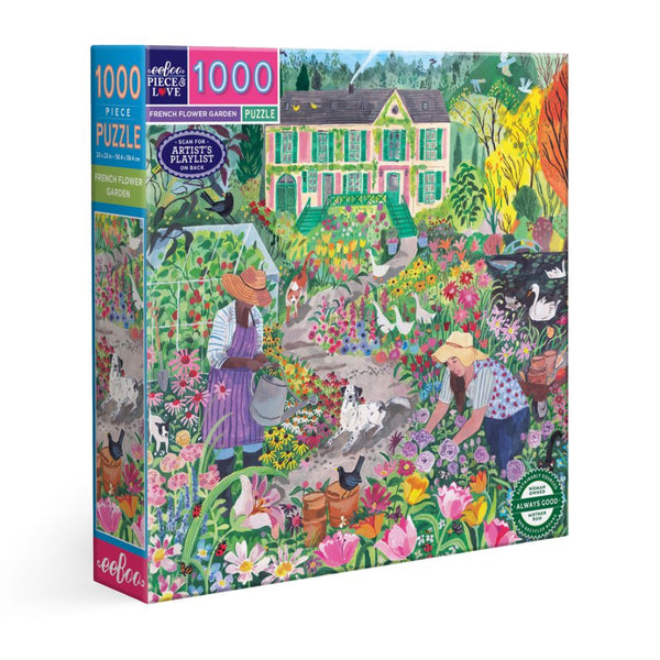French Flower Garden 1000 Piece Puzzle – eeBoo