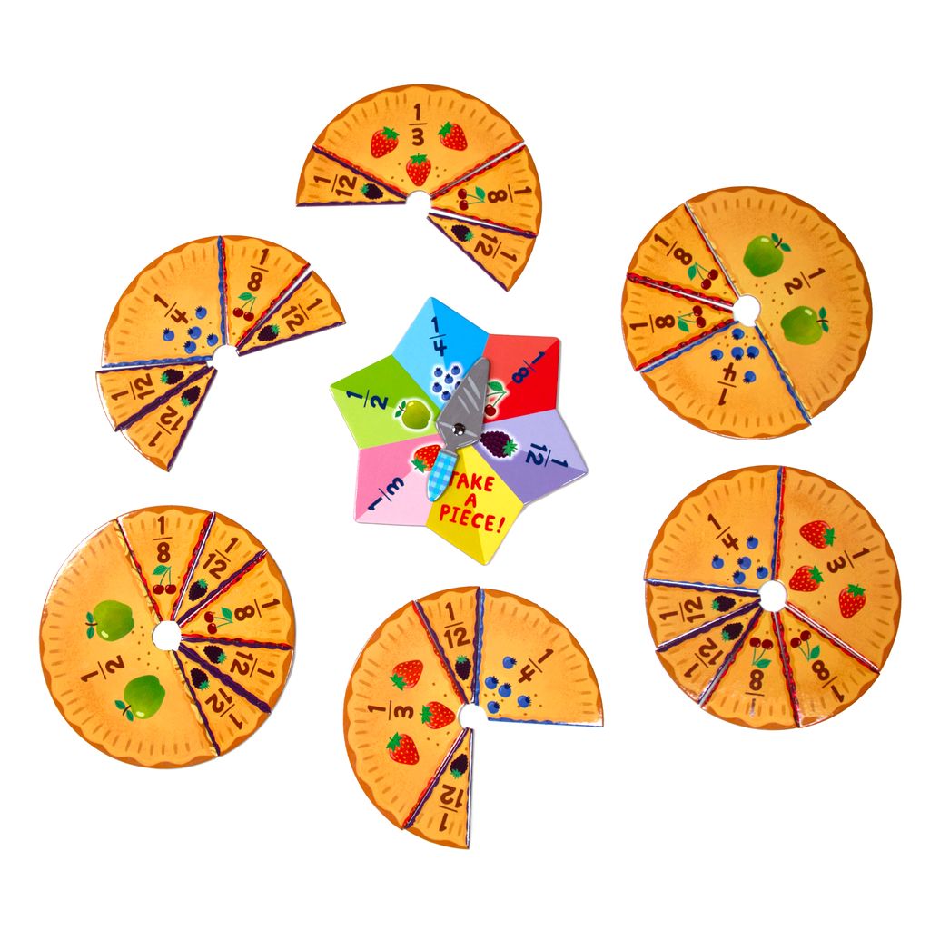 Colorful pie chart pieces with numbers and a central piece labeled 'Take a Piece!' 
