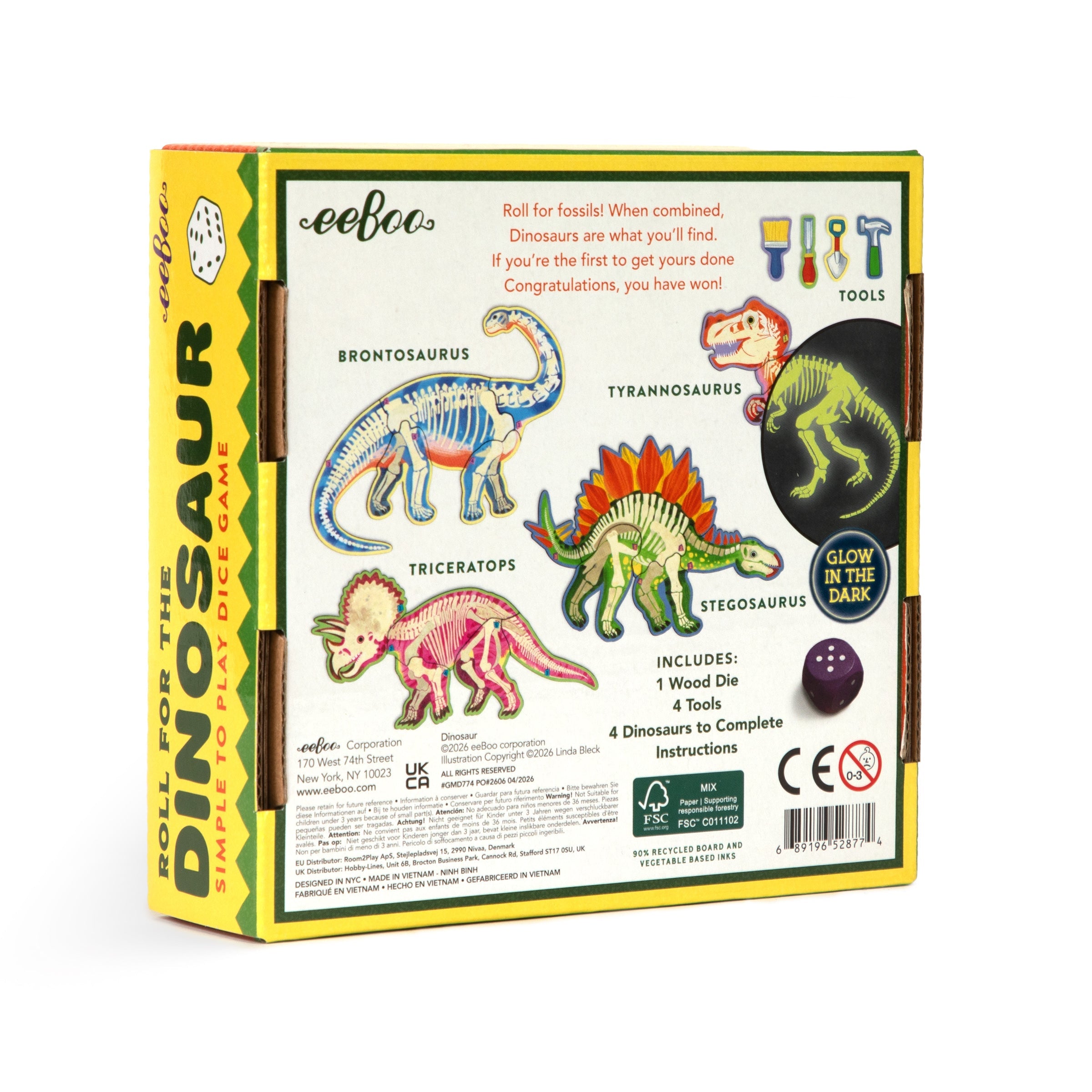 Dinosaur Dice Game
