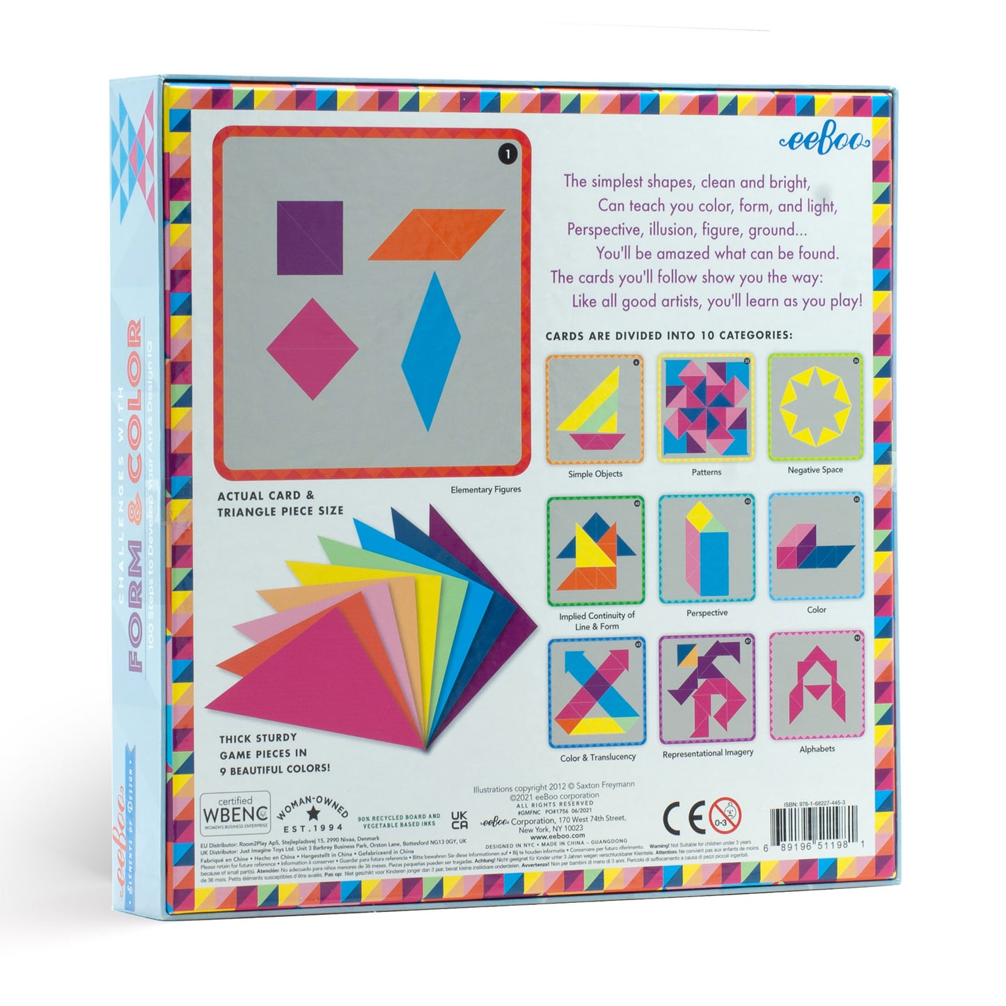 Challenges with Form & Color | eeBoo Unique Gifts for Elementary School Kids 5+ | Teach Basic Design