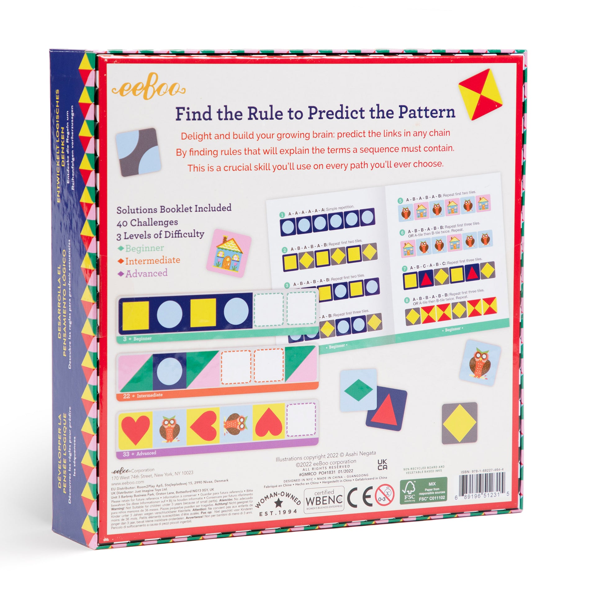 Pattern Recognition Sequencing Game for Four Year Olds | eeBoo | Great Gifts for Pre School Kids 4+