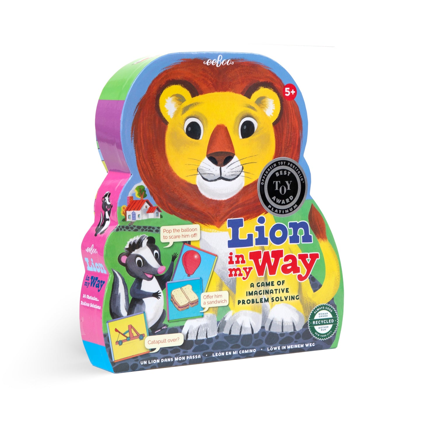 Lion in My Way Shaped Game by eeBoo | Unique Fun Gifts