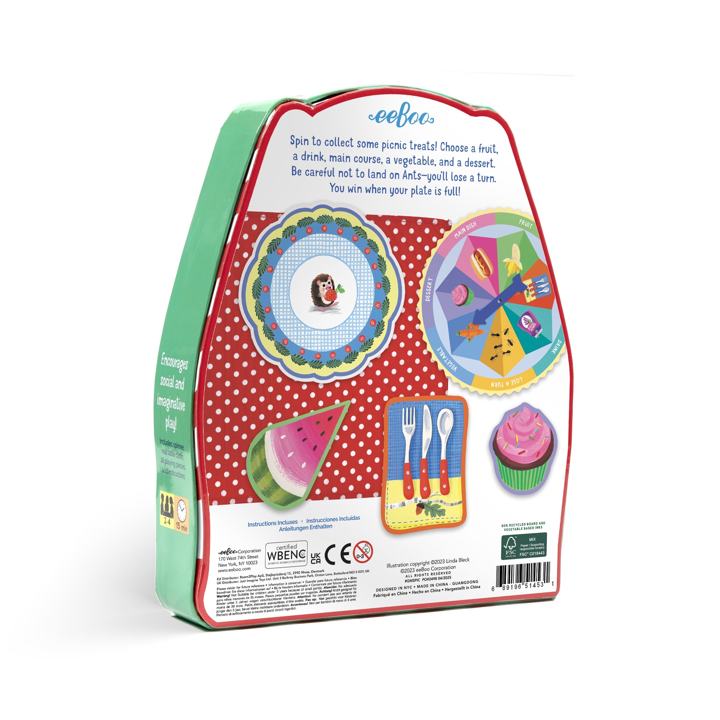 Picnic Shaped Spinner Game eeBoo