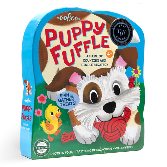 Puppy Dog Fuffle Board Game by eeBoo | Fun Unique Engaging Game for Kids 4+ | Award Winning Pre School Game