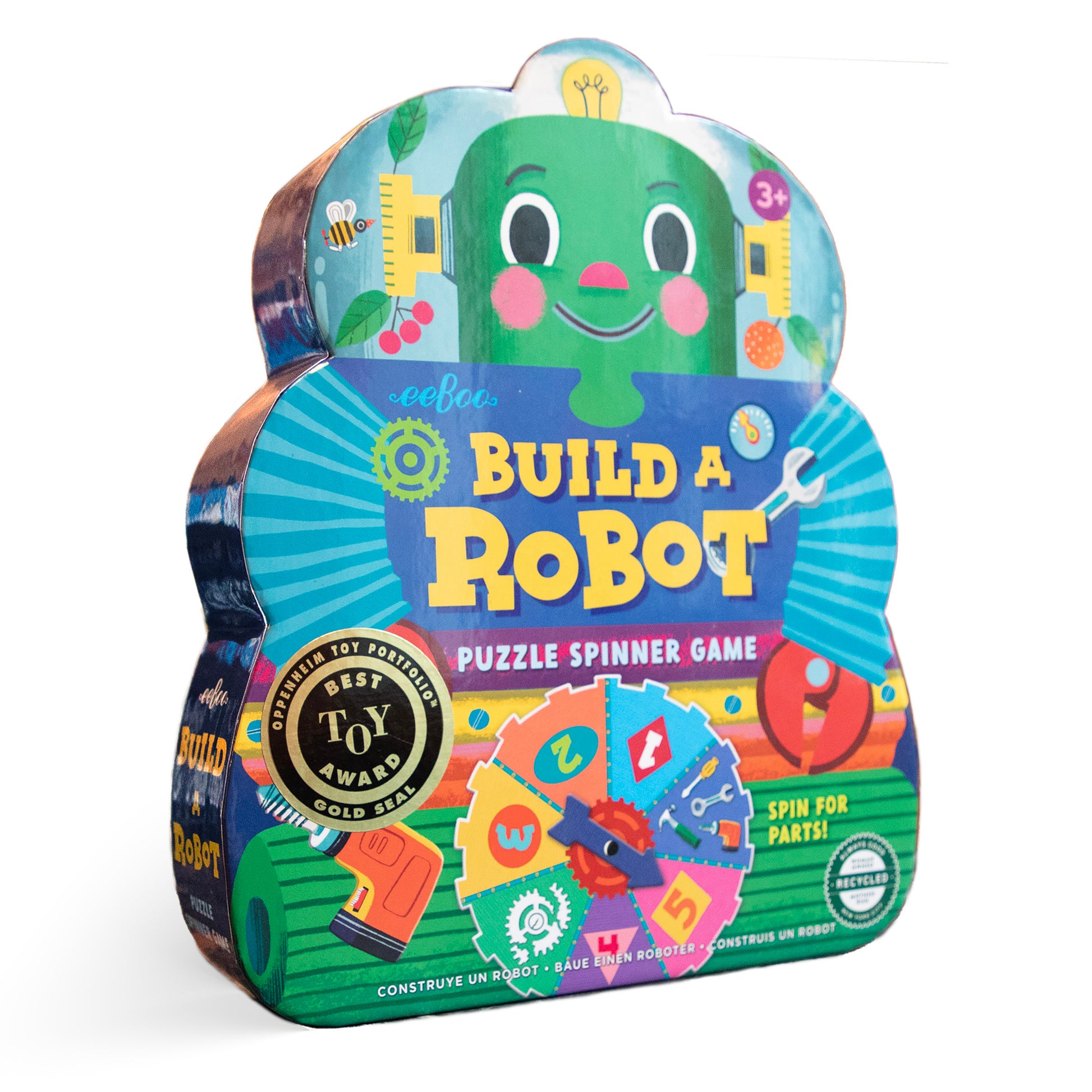 Build a Robot Award Winning Spinner Game by eeBoo | Unique Fun Gifts for Kids Ages 3 & Up