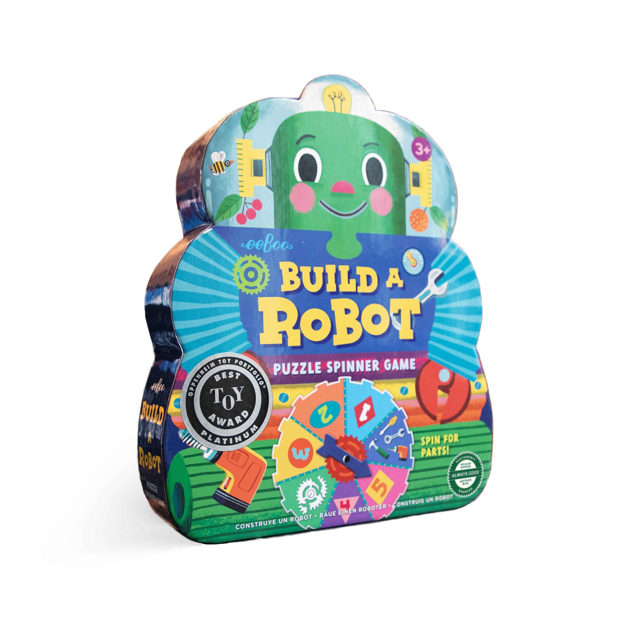 Build a Robot Shaped Spinner Game eeBoo