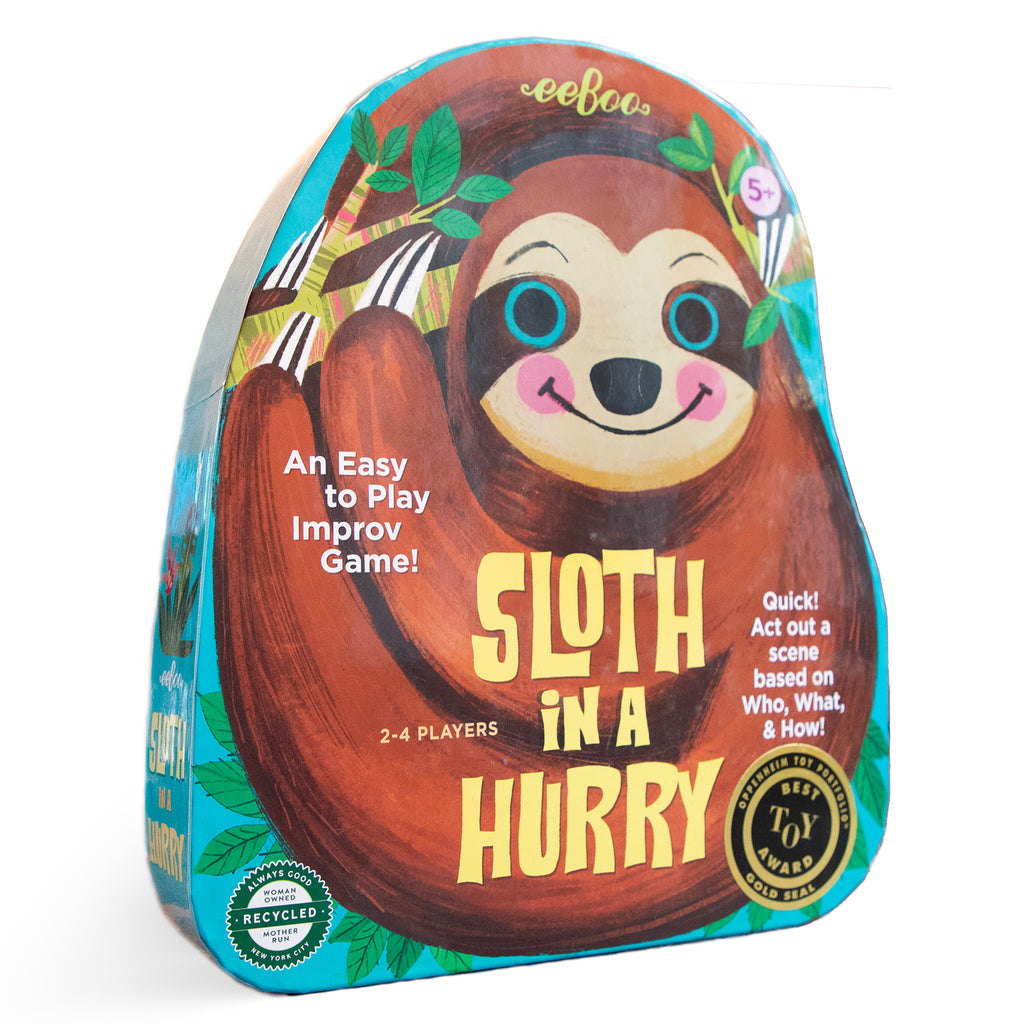 Sloth in a Hurry Shaped Spinner Game | Award Winning Games for Kids 5+ | Fun Unique Charades Game