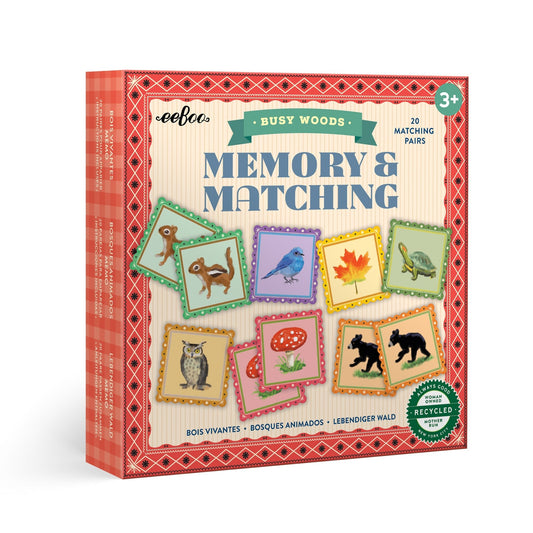 Busy Woods Nostalgic Matching Game by eeBoo | Unique Fun Gifts