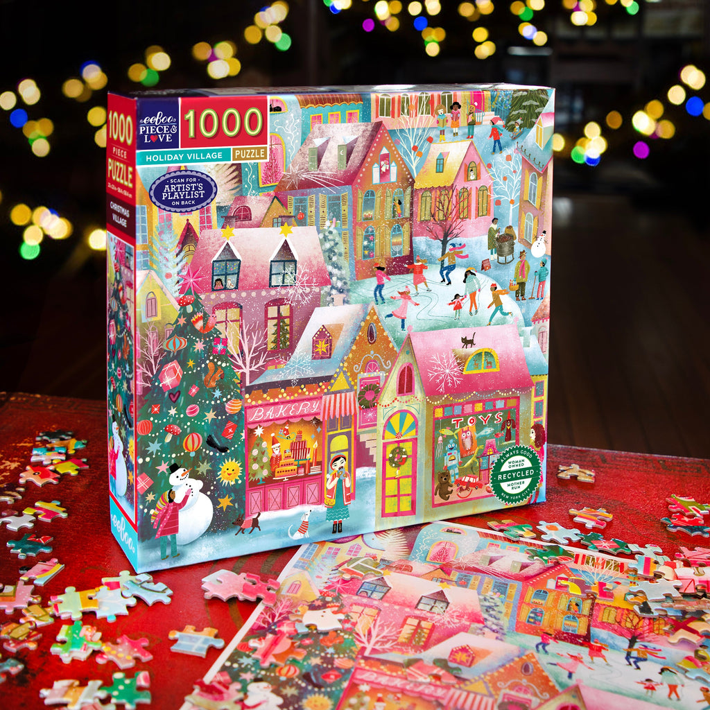Holiday Village 1000 Piece Puzzle eeBoo