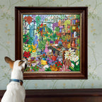 Alchemist's Greenhouse 1000 Piece Puzzle by eeBoo | Unique Beautiful Gifts