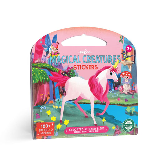 Magical Creatures Shiny Sticker Book by eeBoo | Unique Fun Gifts