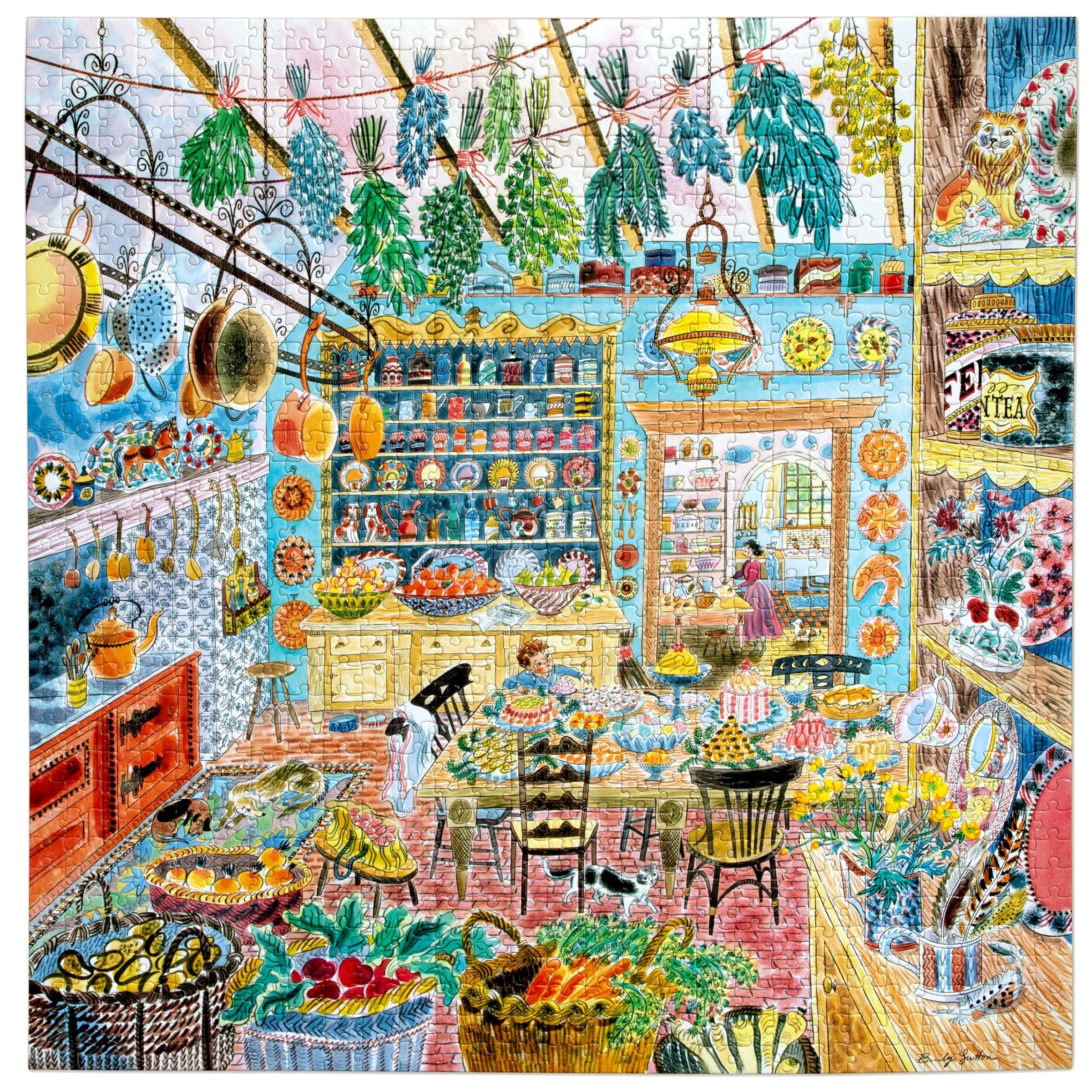 Victorian Kitchen 1000 Piece Puzzle by eeBoo | Unique Beautiful Gifts