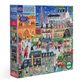 Paris Christmas 1000 Piece Puzzle by eeBoo | Unique Beautiful Gifts
