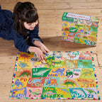 Alphabet of Dinosaurs 36 Piece Giant Puzzle by eeBoo | Unique Fun Gifts