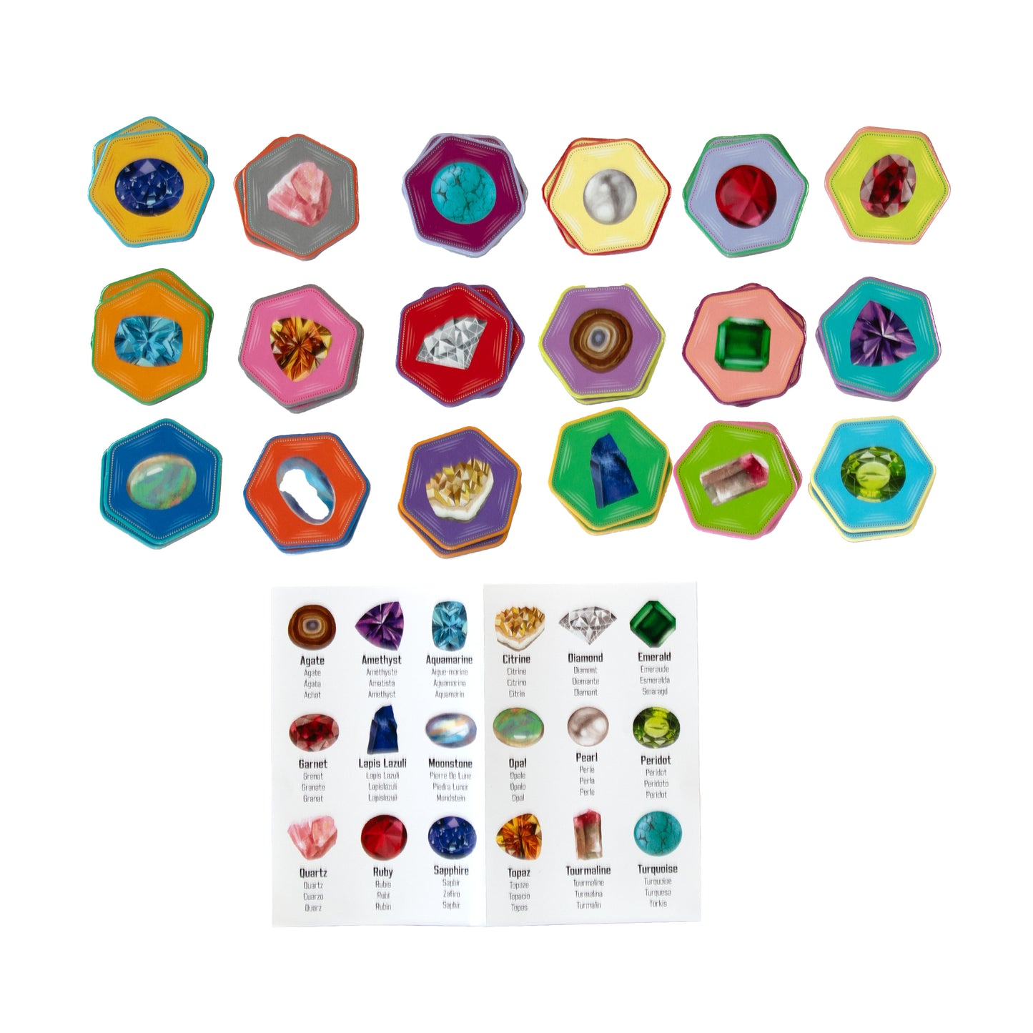 Gemstones Little Matching Game by eeBoo | Unique Fun Gifts