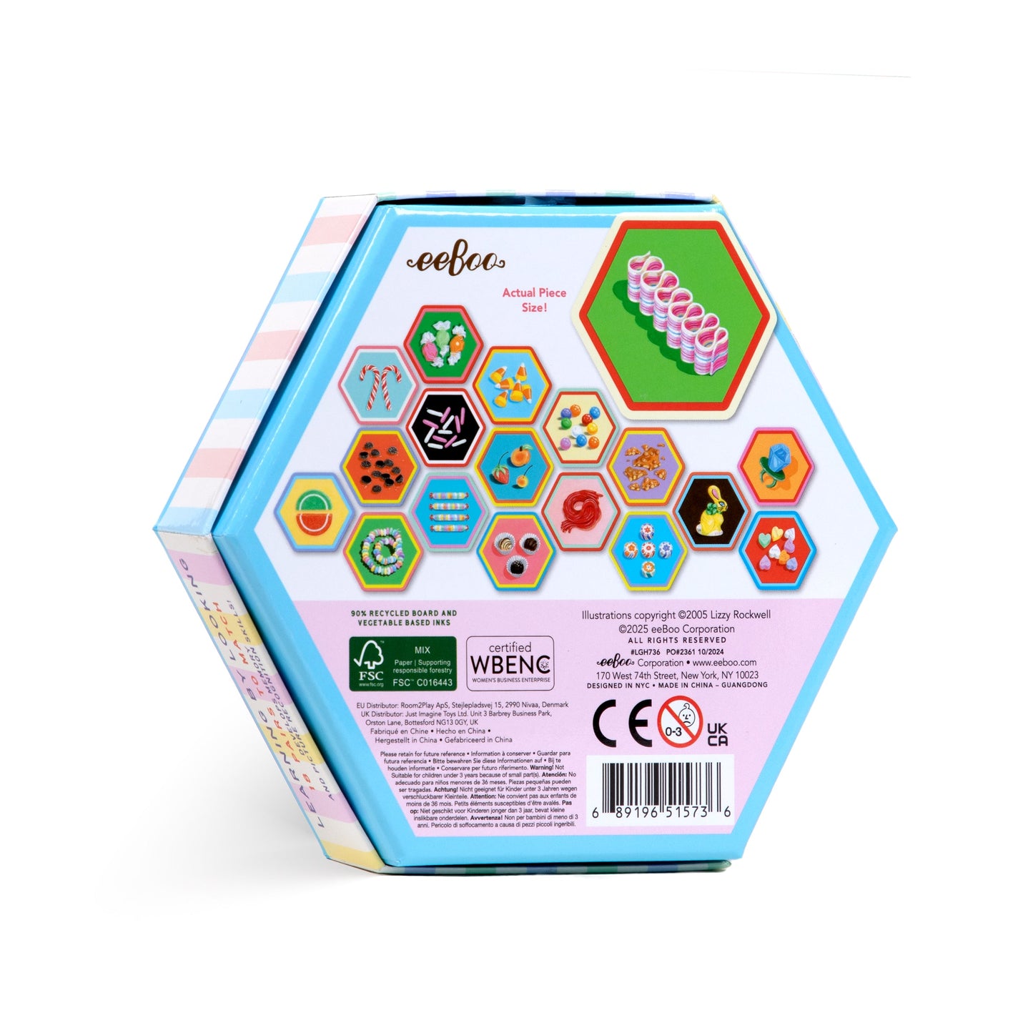 Candy Little Hexagon Matching Game by eeBoo | Gifts for Age 3+