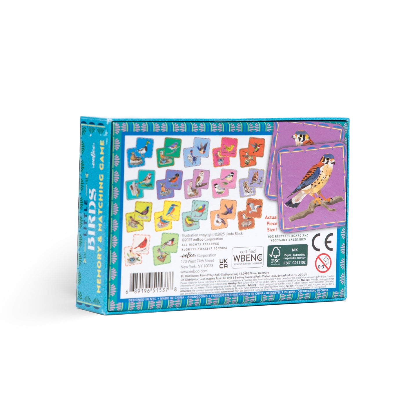 Birds Little Matching Game by eeBoo | Gifts for Age 4+