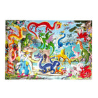 Colorful dragon-themed puzzle by eeBoo.