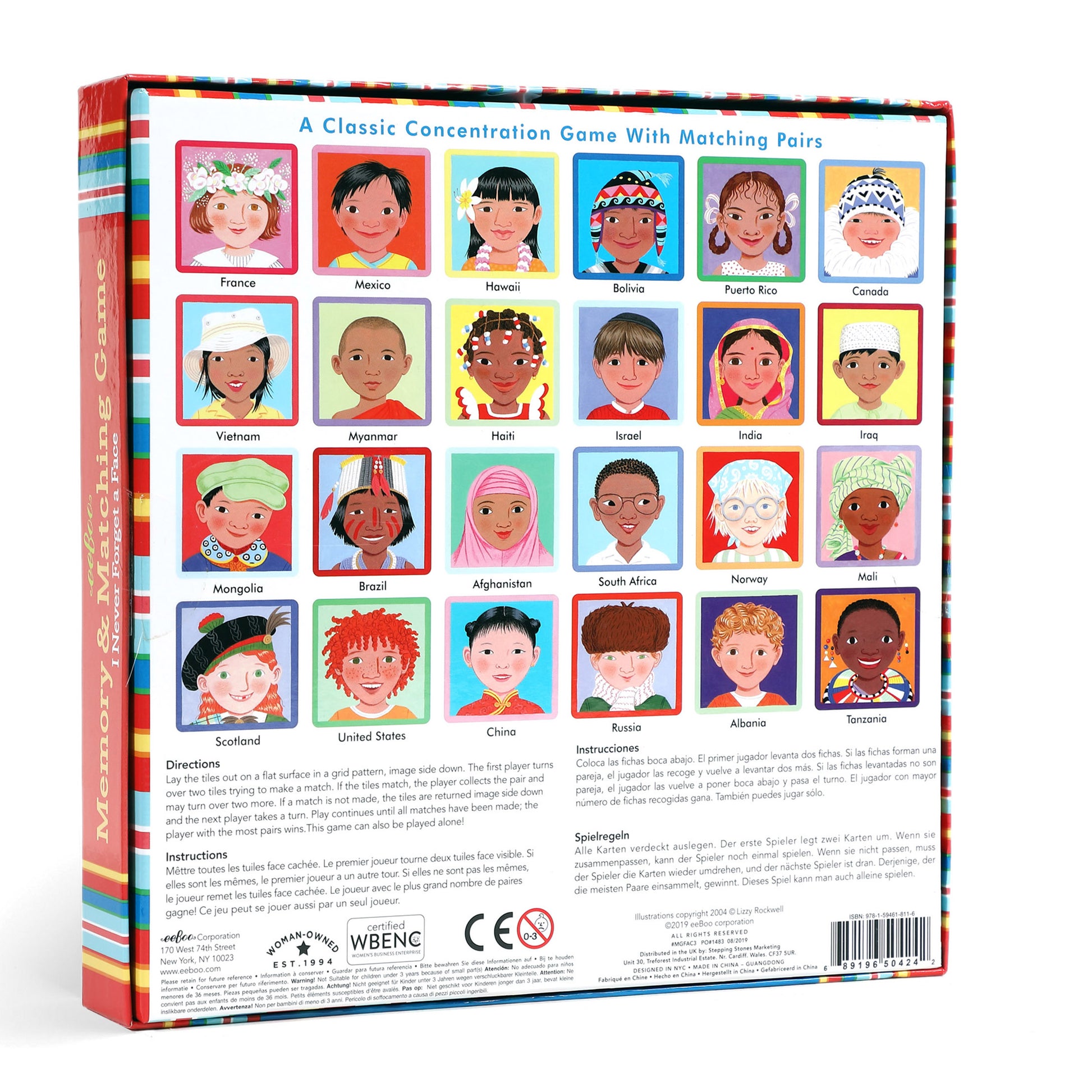 I Never Forget a Face Award Winning Memory and Matching Game by eeBoo | Gifts for Pre School Kids 3+