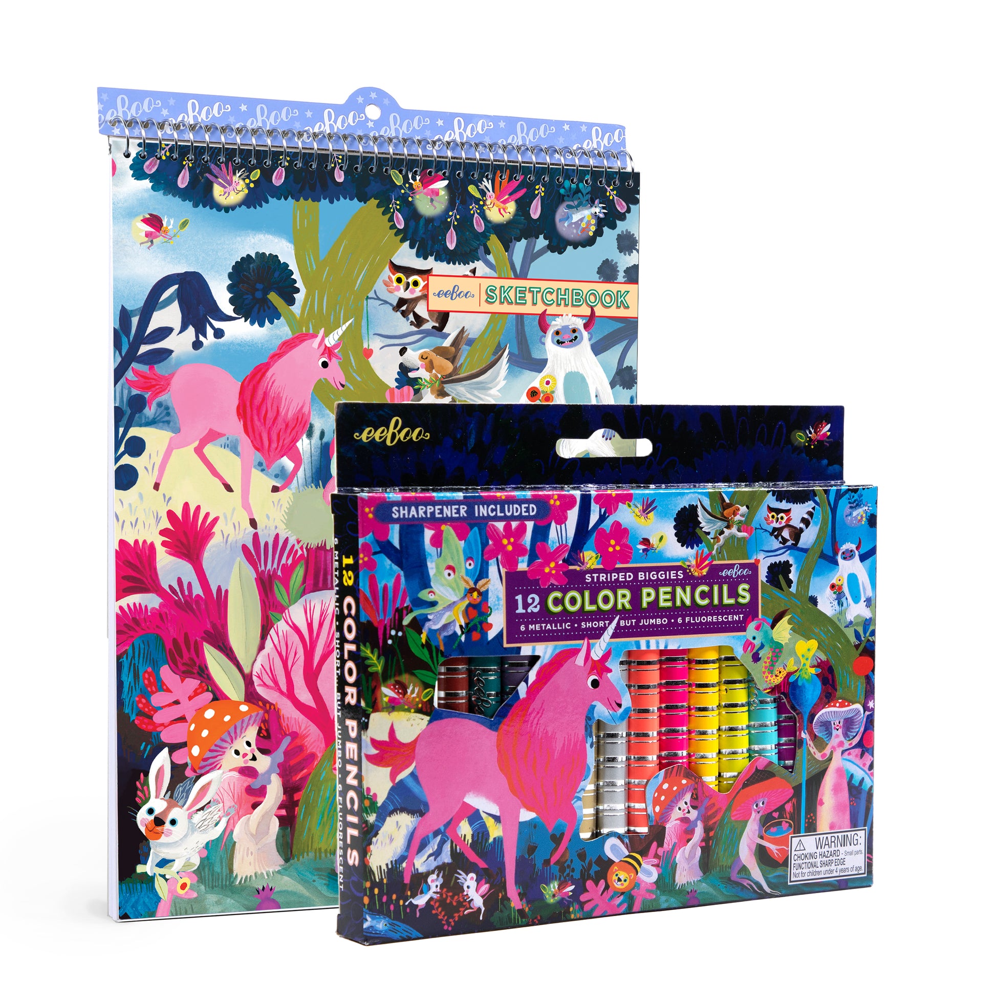 Magical Creatures Sketchbook Pencil Bundle