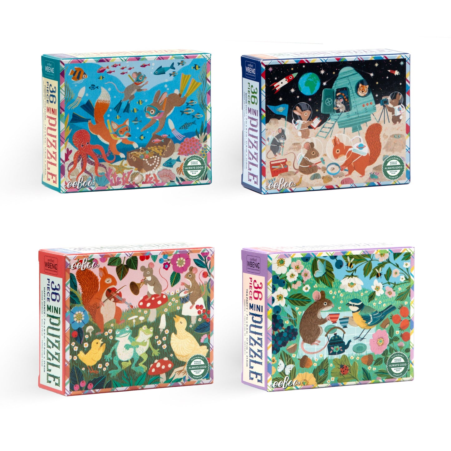 Mini 36pc Victoria Puzzle Assortment (16 units) eeBoo