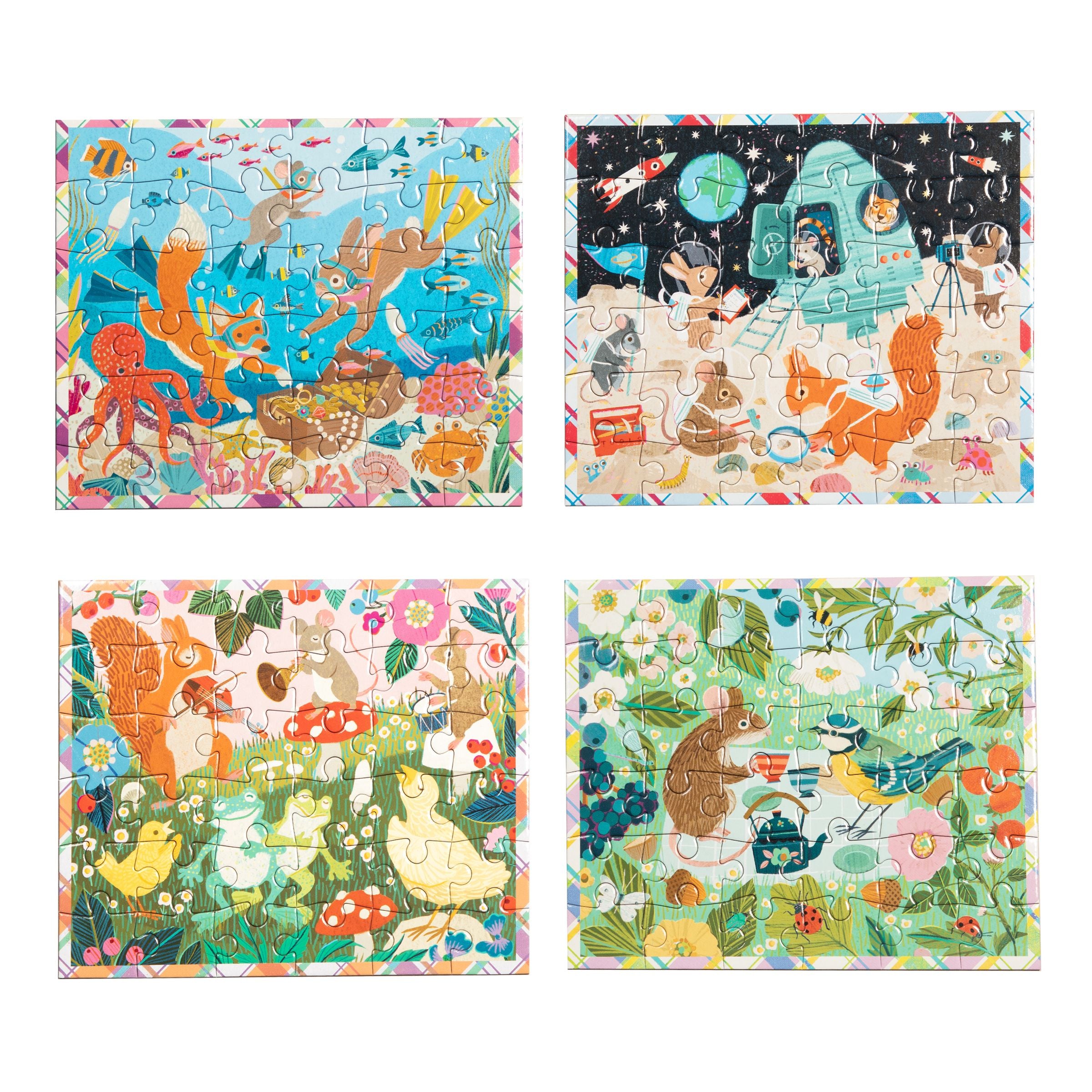 Mini 36pc Victoria Puzzle Assortment (16) by eeBoo | Unique Fun Gifts