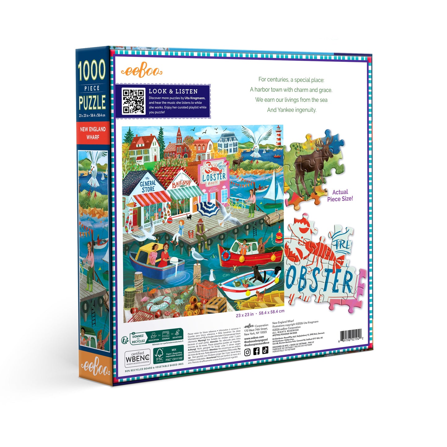New England Wharf 1000 Piece Puzzle