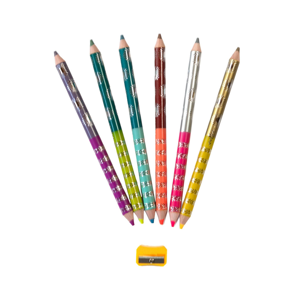 Fairytale Dragon 6 Jumbo Color Pencils by eeBoo | Unique Fun Gifts