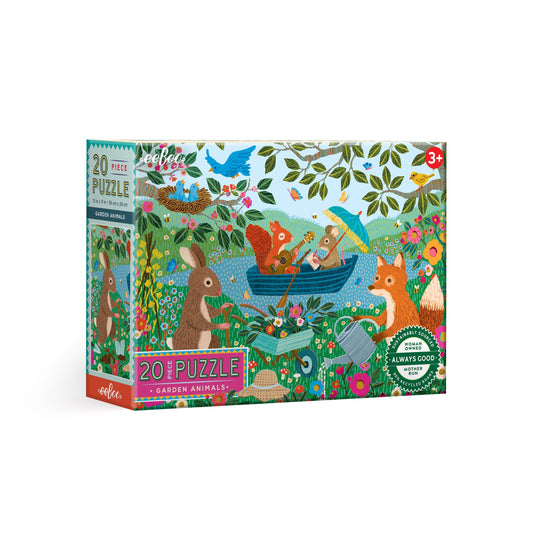 Garden Animals 20 Piece Puzzle by eeBoo | Unique Fun Gifts
