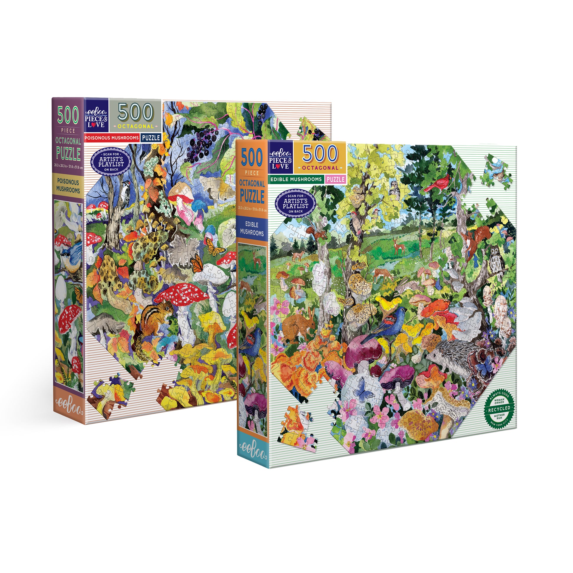 Mushroom Octagon Puzzle Bundle eeBoo