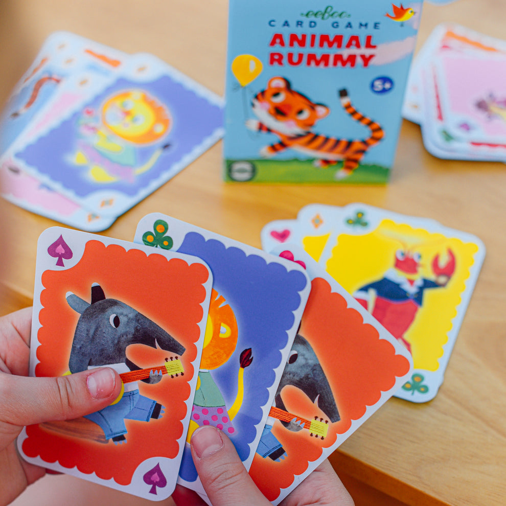 Fun Rummy Cards Animal Rummy Playing Cards | Unique Fun Gifts for Kids Ages 5+ – eeBoo