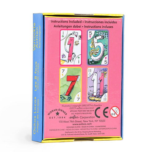 Crazy Eights Classic Playing Card Game by eeBoo | Great Gifts for Kids