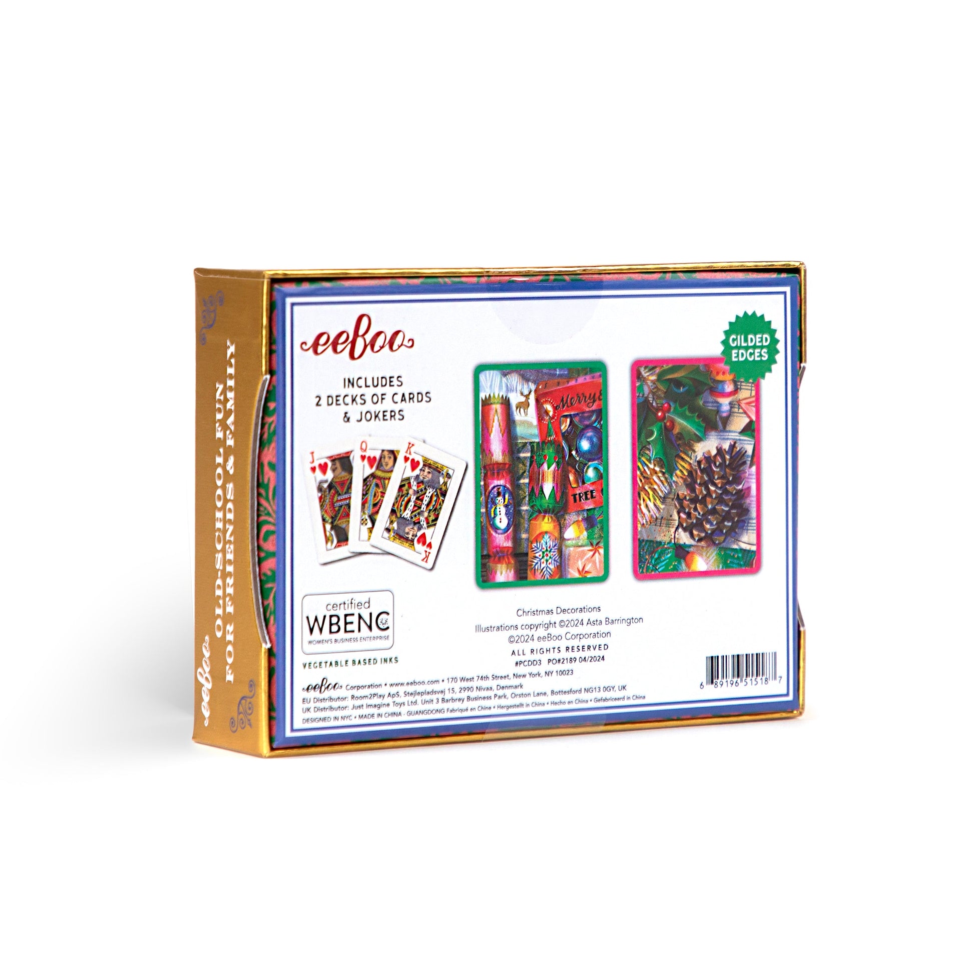 Christmas Decorations Playing Cards by eeBoo | Unique Fun Gifts