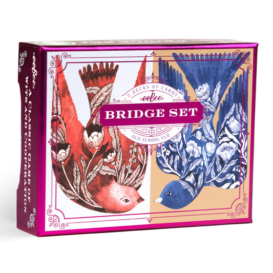 Bridge Playing Cards Gift Set | Unique Artist Inspired Colorful Sparrow Birds | Beautiful Gift Deck