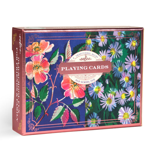 Roses & Asters Playing Cards | Unique Great Gifts for Kids & Adults