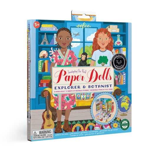 Explorer and Botanist Paper Doll Set | Unique Great Gifts for Kids & Girls 5+