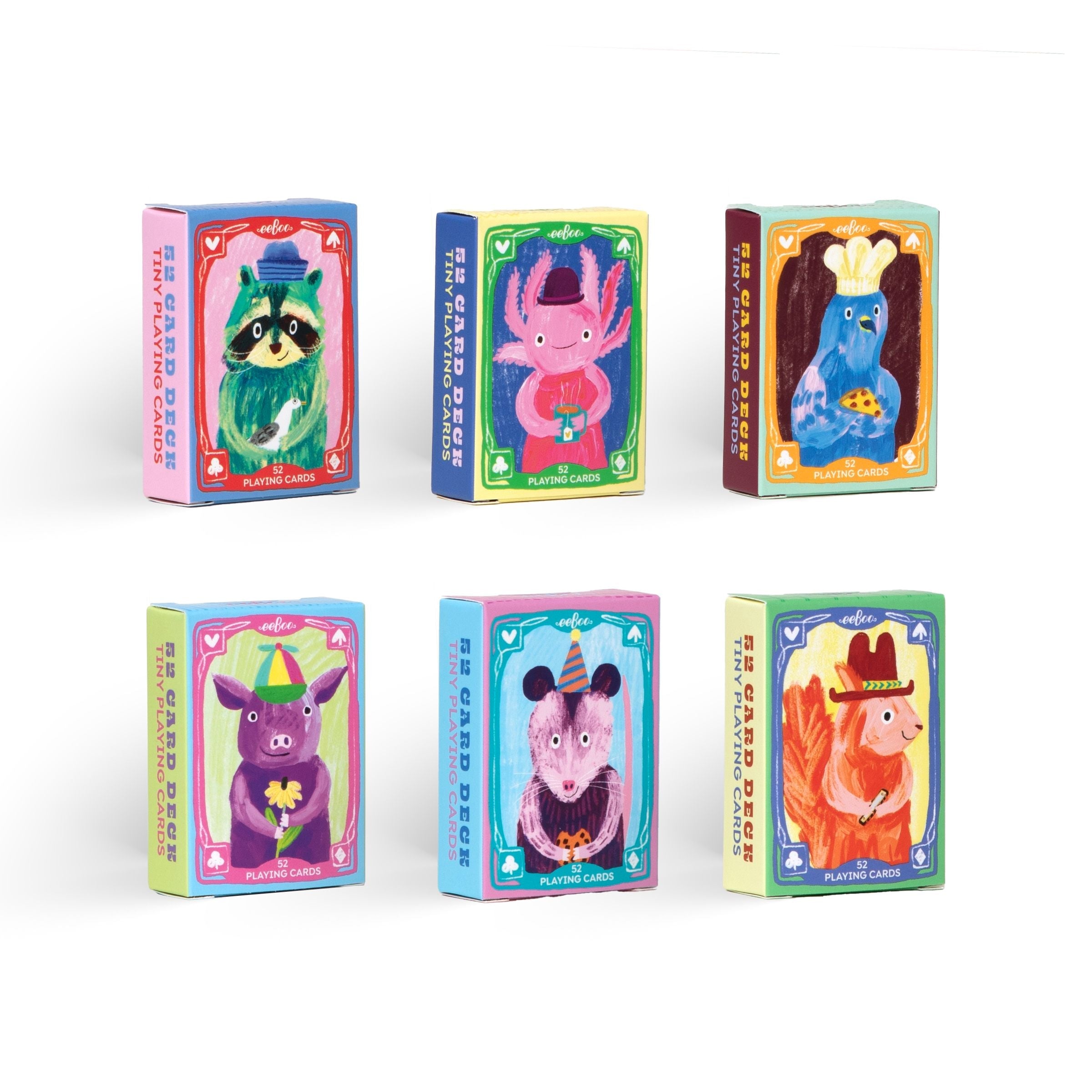 Katie Vernon Tiny Playing Cards Assortment (24) by eeBoo | Unique Fun Gifts