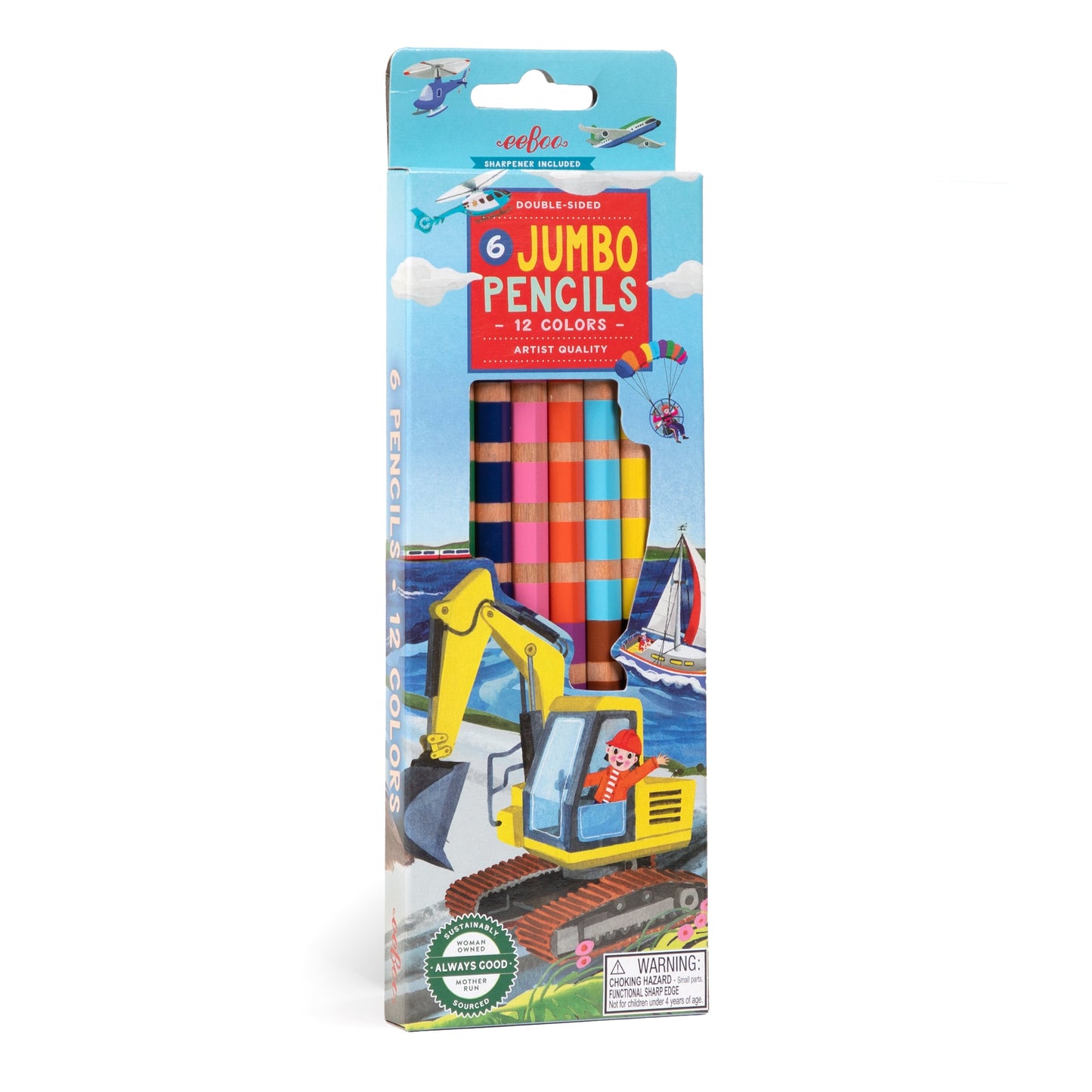 Construction 6 Jumbo Color Pencils