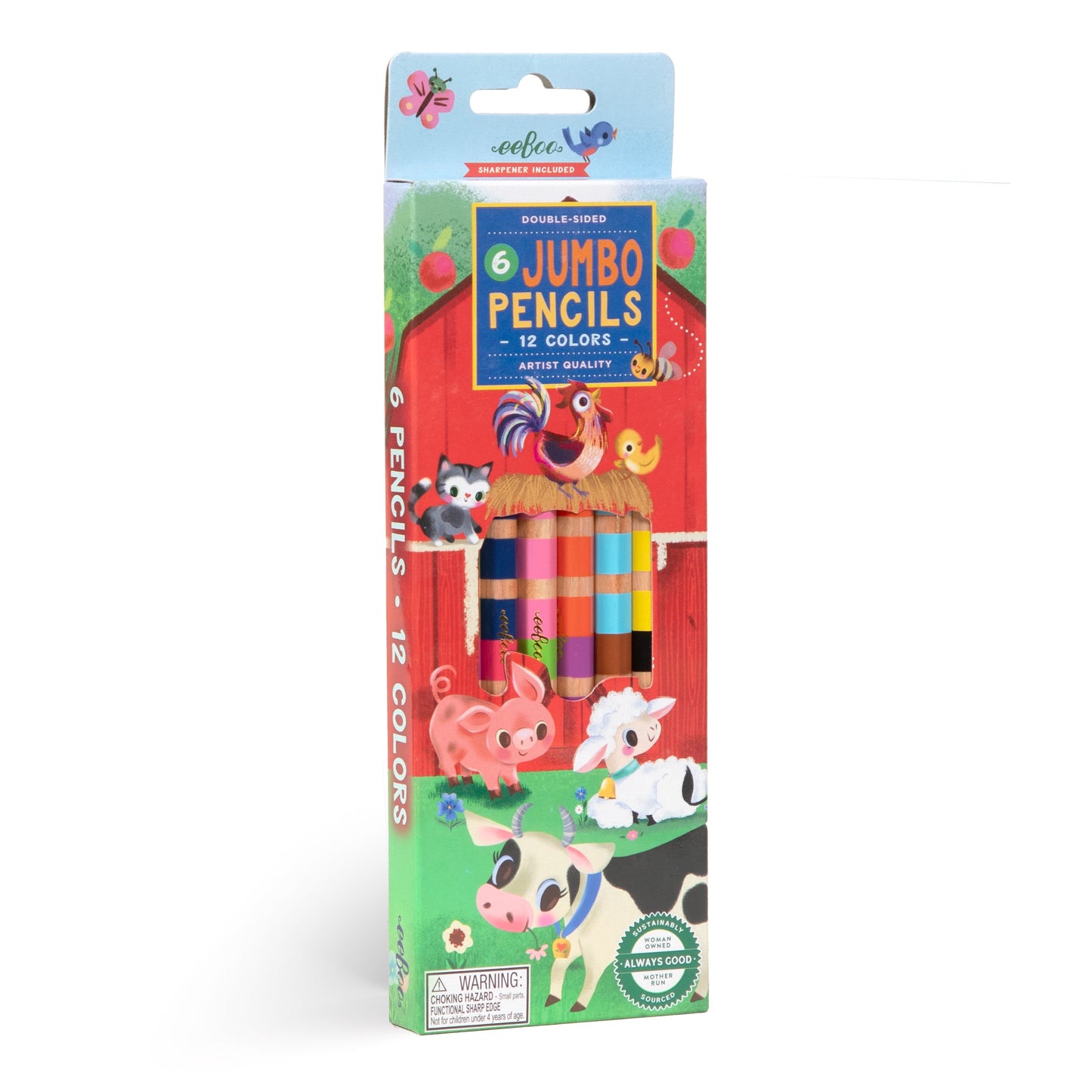 Little Farm 6 Jumbo Color Pencils