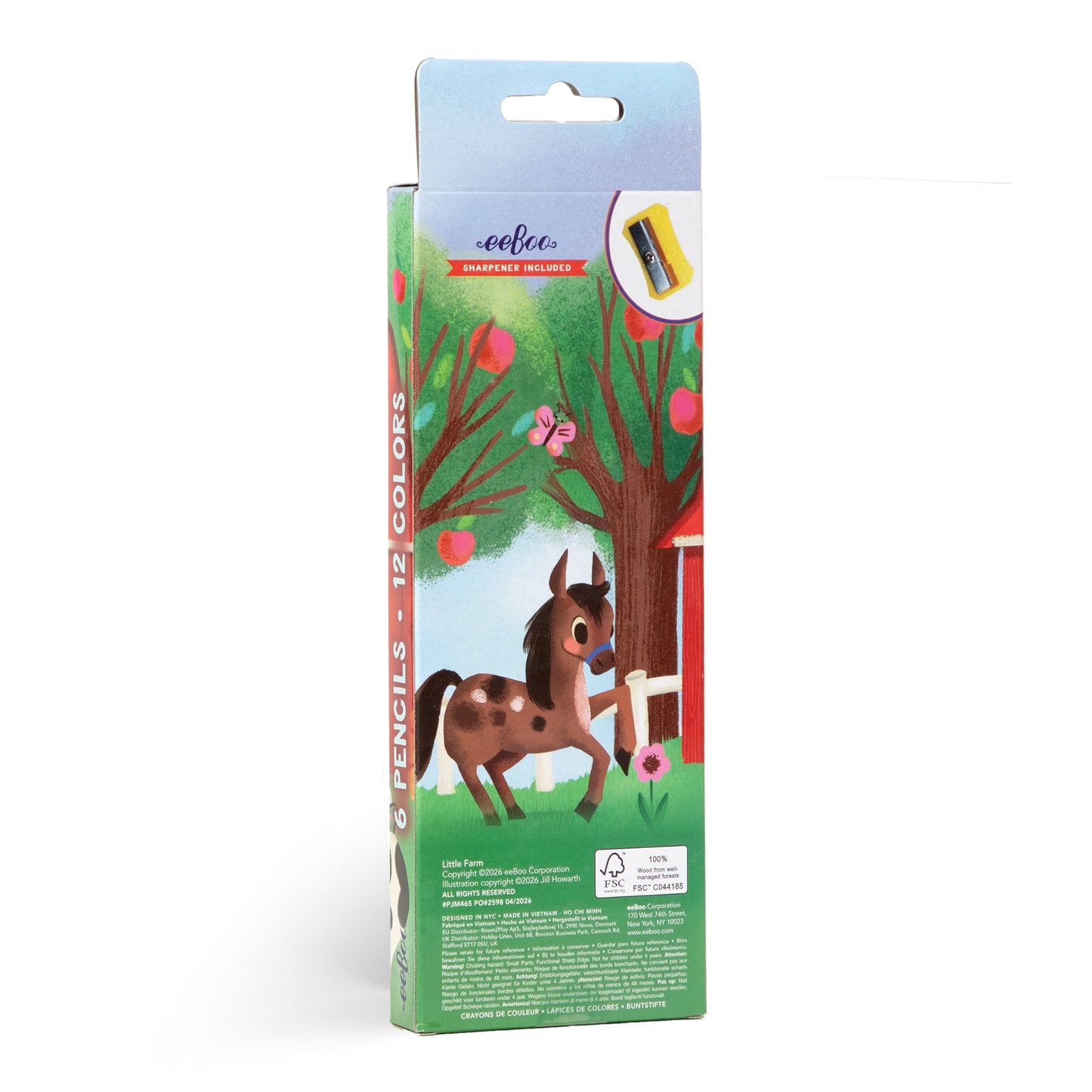 Little Farm 6 Jumbo Color Pencils