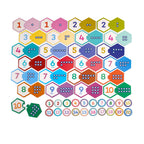 Numbers Hexagon Puzzle Pairs by eeBoo | Unique Fun Gifts