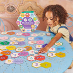 Numbers Hexagon Puzzle Pairs by eeBoo | Unique Fun Gifts