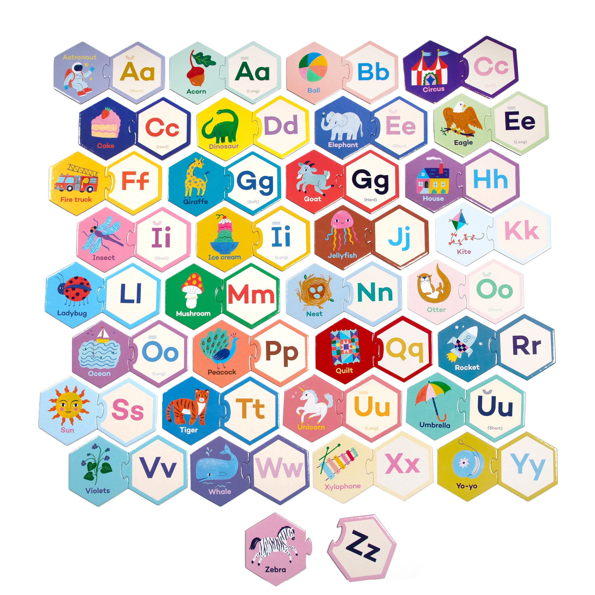 Alphabet Puzzle Pair Piece Detail 