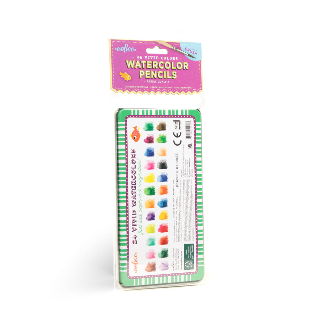 Axolotl 24 Mini Watercolor Pencils Tin