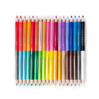 Pack of watercolor pencils with colorful packaging featuring animals and nature by eeBoo