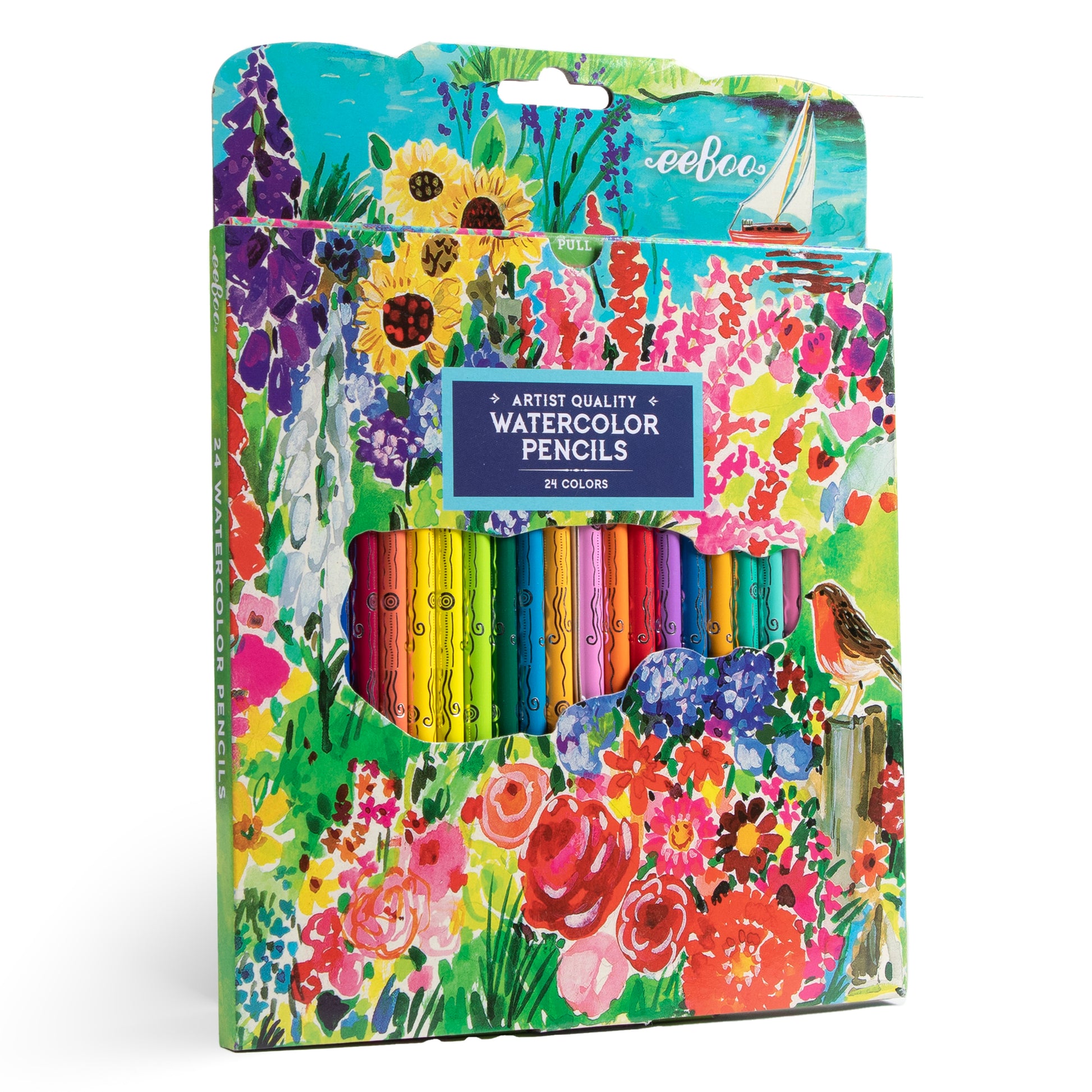 Seaside Garden 24 Watercolor Pencils  Unique Great Gifts for Adults – eeBoo