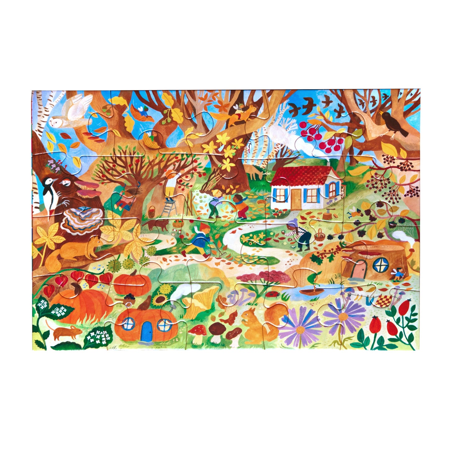 Fairy Cottage 20 Piece Jigsaw Puzzle by eeBoo | Unique Fun Gifts