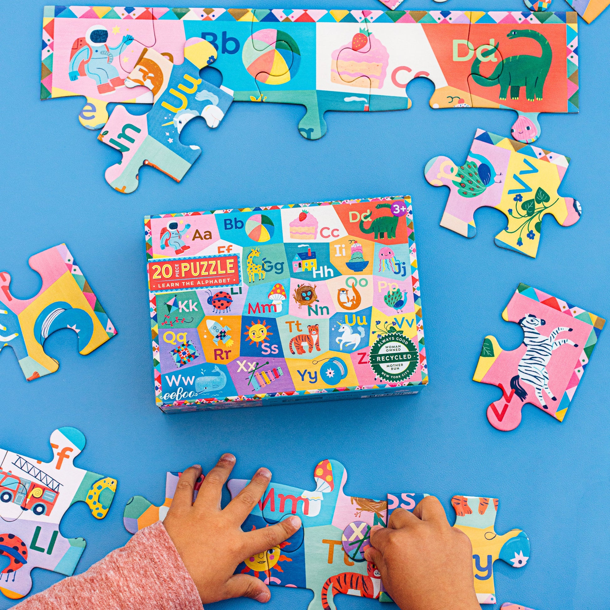 Learn the Alphabet 20 Jigsaw Puzzle by eeBoo Unique Fun Gifts