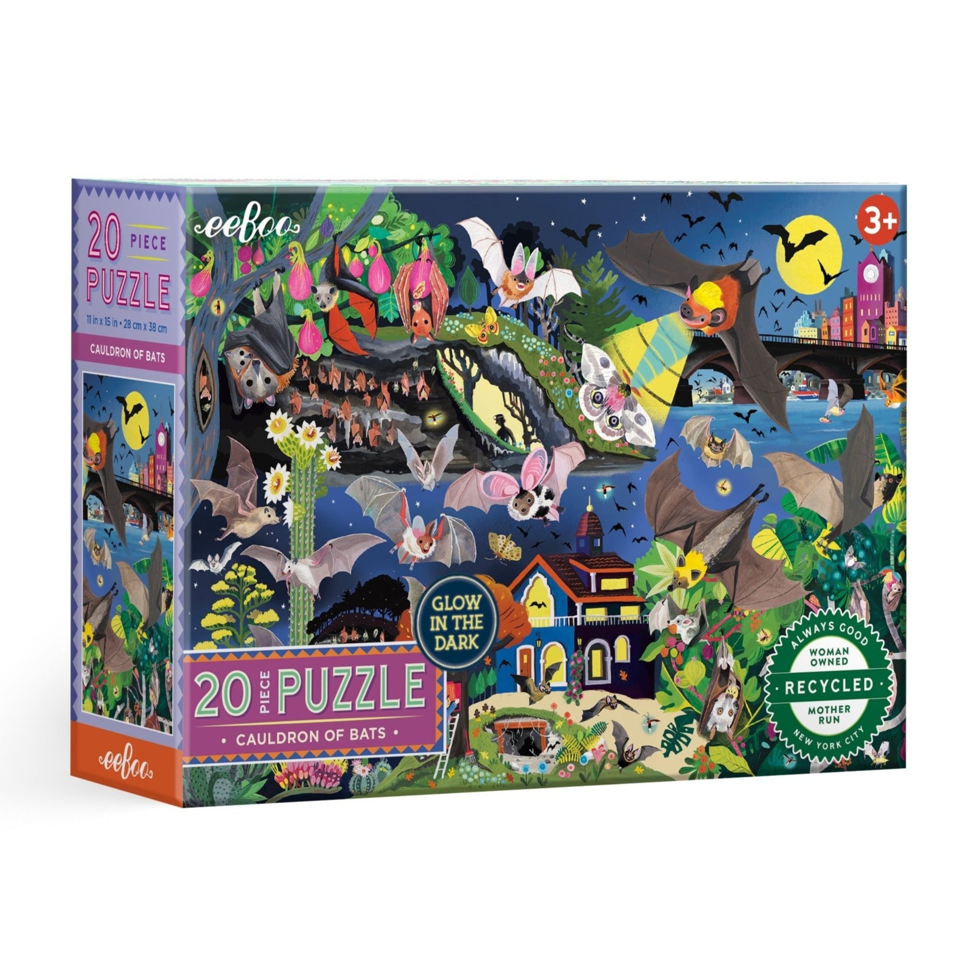 Cauldron of Bats 20 Piece Jigsaw Puzzle by eeBoo | Unique Fun Gifts