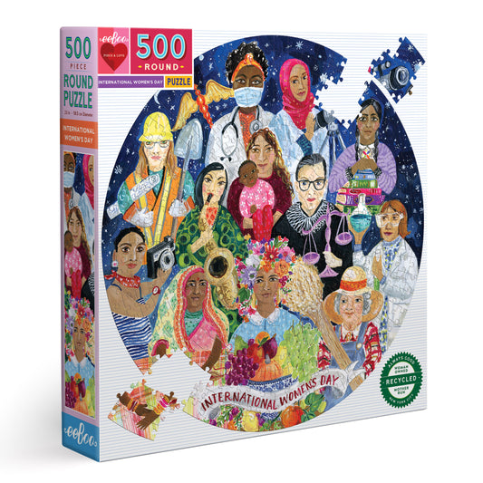International Women's Day 500 Piece Jigsaw Puzzle | eeBoo Piece & Love | Gifts For Friends Mom Wife